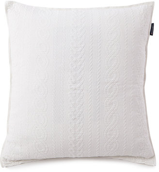 Lexington Seaside Braid Stonewashed Cushion Cover - White - 65x65cm
