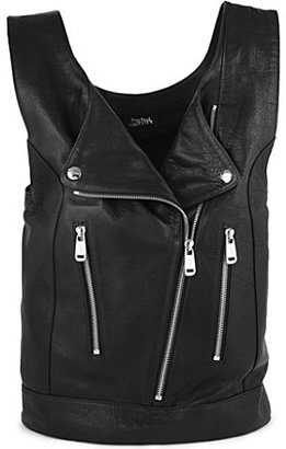Jean Paul Gaultier Nappa biker jacket tote