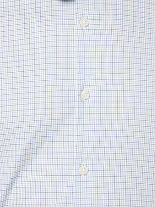 Perry Ellis Slim Fit Box Check Portfolio Dress Shirt