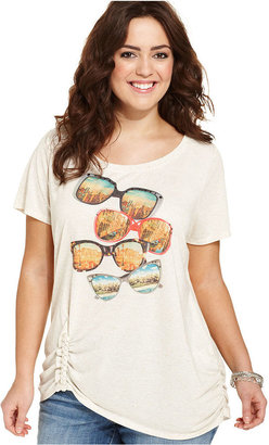 Style&Co. Plus Size Shade-Print Tee