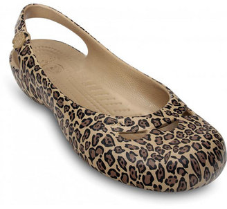 Crocs Women's 'Jayna Leopard' Slingback Shoe