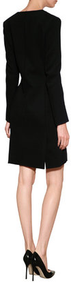 Marios Schwab Long Sleeve Dress with Lace Inset