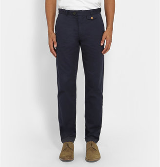 Oliver Spencer Fishtail Slim-Fit Cotton Trousers