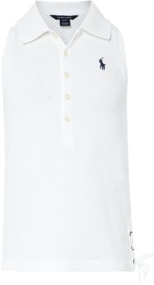 Polo Ralph Lauren Girls sleeveless peplum polo shirt