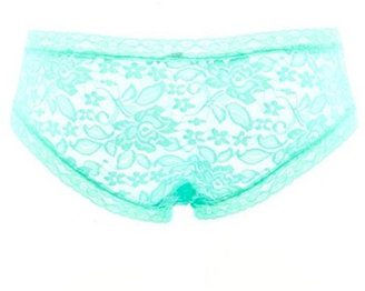 Charlotte Russe Corset-Laced Lace Hipster Panties