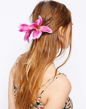 Johnny Loves Rosie Lily Flower Hair Clip - Pink