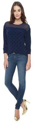 Juicy Couture Flocked Dot Top