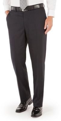 Pierre Cardin Navy check plain front regular fit suit trouser