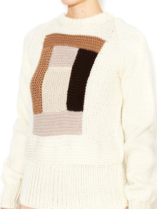 Rodarte Wool Hand Knit Sweater
