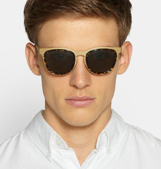 L.G.R Glorioso Coated Stainless Steel and Acetate Sqaure-Frame Sunglasses