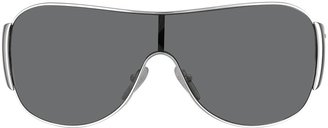 Prada Triangle-Crest Shield Sunglasses