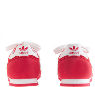 adidas Kids' Dragon sneakers in red and white in larger sizes