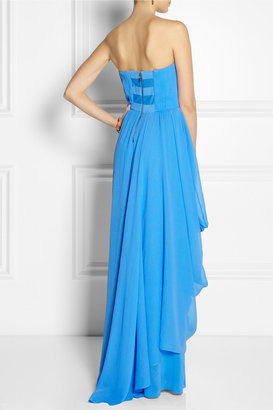 Alice + Olivia Waldorf silk-chiffon gown
