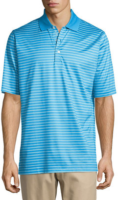 Bobby Jones Palmer-Striped Jersey Polo Shirt, Cerulean