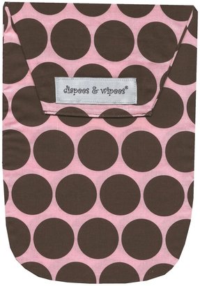 Diapees & Wipees Diaper Pouch - Pink Polka Dots