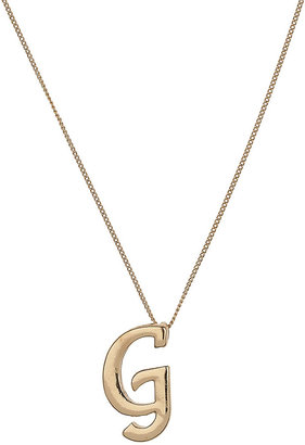 Topshop G initial necklace