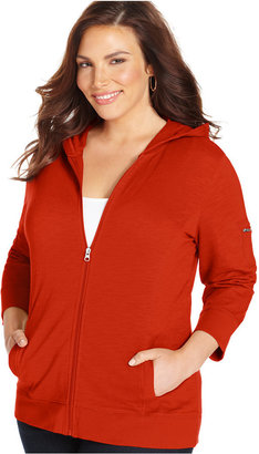 Style&Co. Style & Co. Sport Plus Size Three-Quarter-Sleeve Hoodie