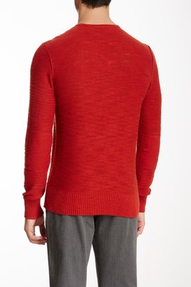 John Varvatos V-Neck Elbow Patch Sweater