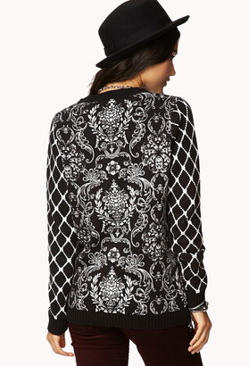 Forever 21 Baroque Print Sweater