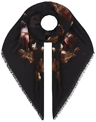 Givenchy Floral Bouquet Woollen Scarf