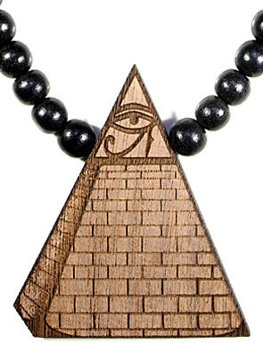 Domo Beads Wooden Necklace | Illuminati (Walnut)