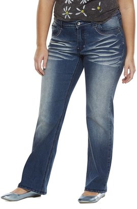 Angels Faded Bootcut Jeans - Juniors' Plus