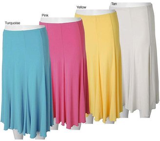 ADI Designs S. Max Women's Solid Mid-length Skirt