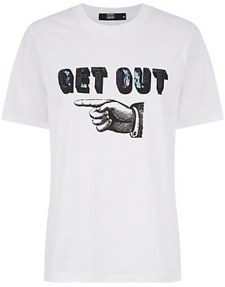 Markus Lupfer Get Out Sequin T-Shirt