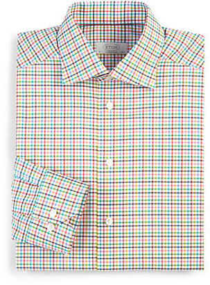 Eton of Sweden Contemporary-Fit Check Dress Shirt