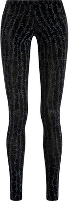 Vivienne Westwood Witches glittered stretch-jersey leggings