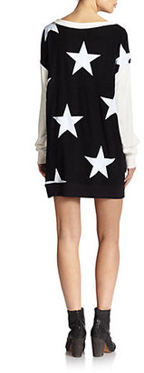Wildfox Couture Road Trip Star-Patterned Sweatshirt Dress