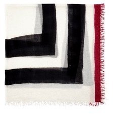 Nobrand 'Cubello' square stripe cashmere-silk scarf
