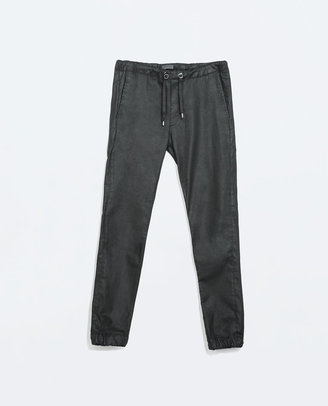 Zara 29489 Coated Jeans