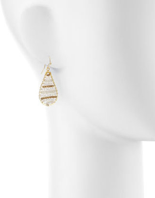 Nakamol Golden Beaded Dangle Earrings