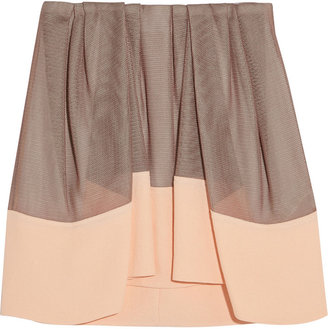 3.1 Phillip Lim Mesh and crepe mini skirt