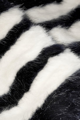 Wilma Shrimps striped faux fur coat