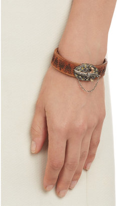 Sevan Biçakci Diamond-Clasp Leather Bracelet