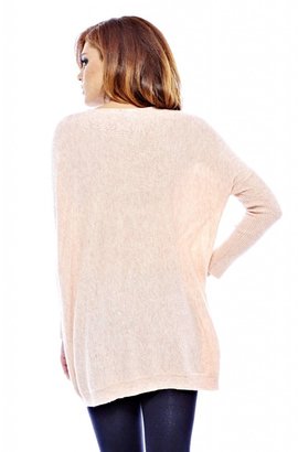 AX Paris Women's Knit Snowflake Tunic Length Sweater - Online Exclusive