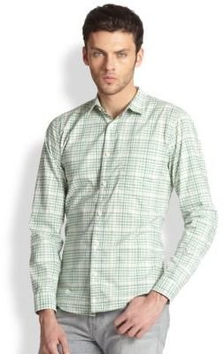7 For All Mankind Pinpoint Plaid Sportshirt