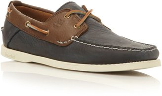Timberland 6365a lace up 2 eye contrast boat shoes