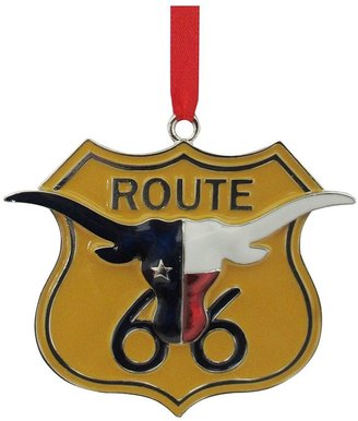 St Nicholas square ® ''route 66'' longhorn christmas ornament