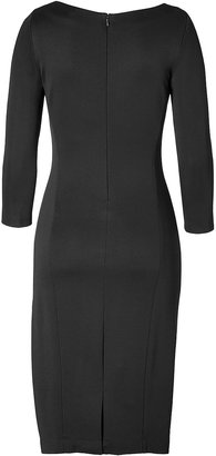 Donna Karan Draped Dress in Black Gr. L