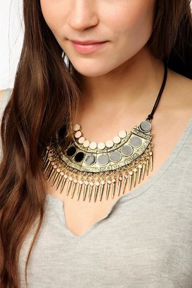 Urban Outfitters Spiked Bib Necklace