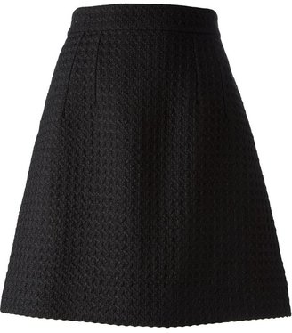 Dolce & Gabbana A-line boucle knit skirt