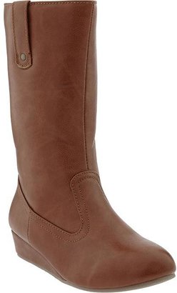 Old Navy Girls Faux-Leather Wedge Boots