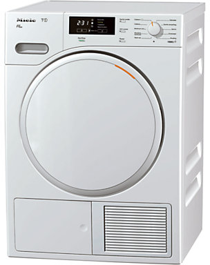 Miele TMB 340 WP Heat Pump Tumble Dryer, 8kg Load, A+ Energy Rating, White