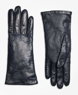 Brooks Brothers Cashmere Lined Leather Gloves