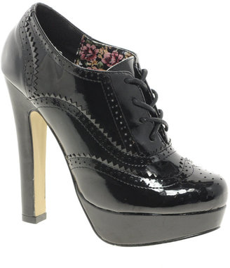 Timeless Patent Heeled Brogues