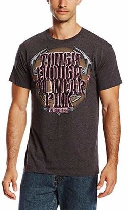 Wrangler Men's Western Tee Tough Enough To Wear Pink Shirt