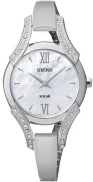 Seiko Ladies silver solar watch